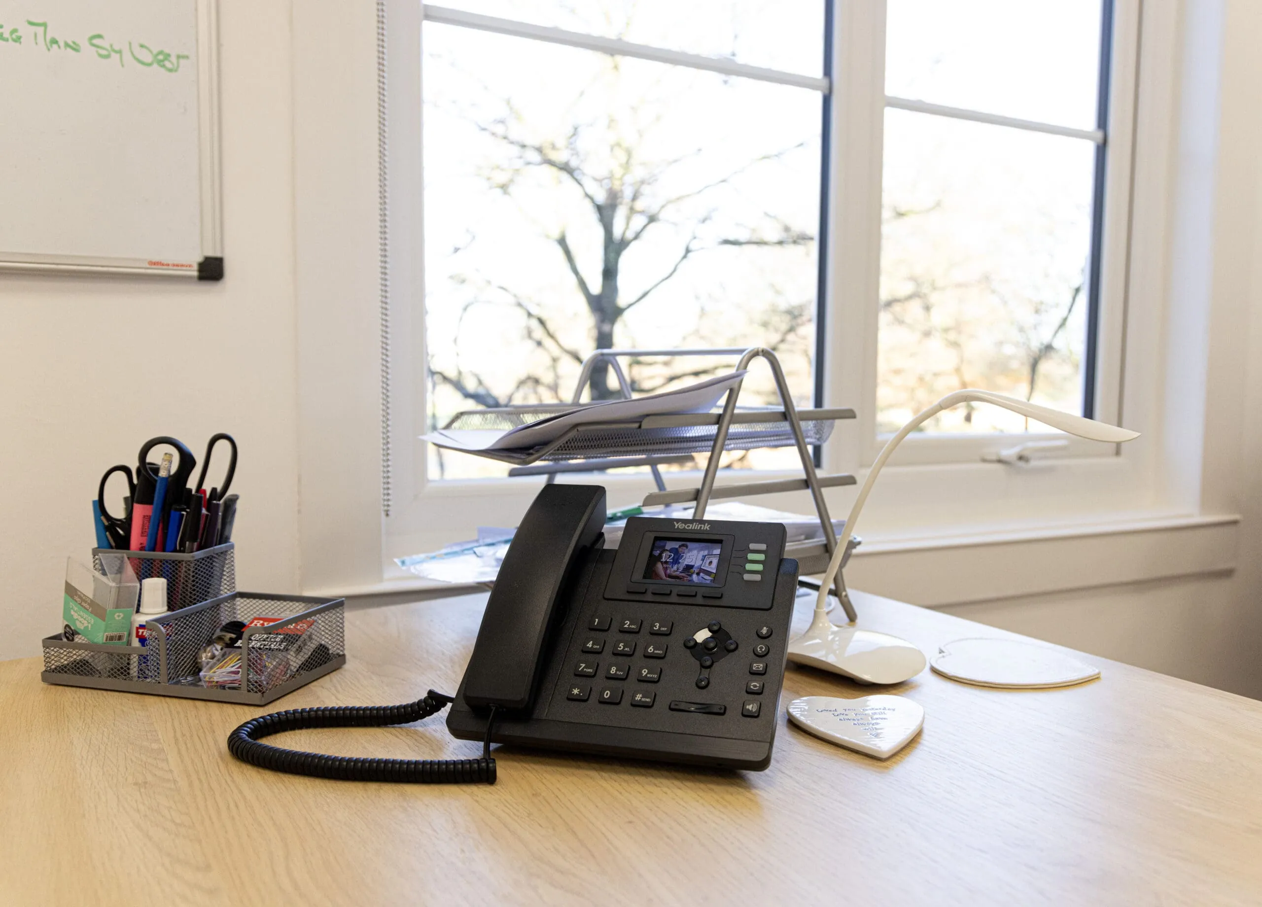 Reception at Index House, where post and calls are handled for virtual office clients