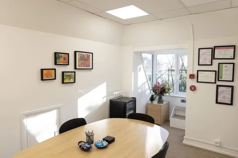 Hot desk area at Index House