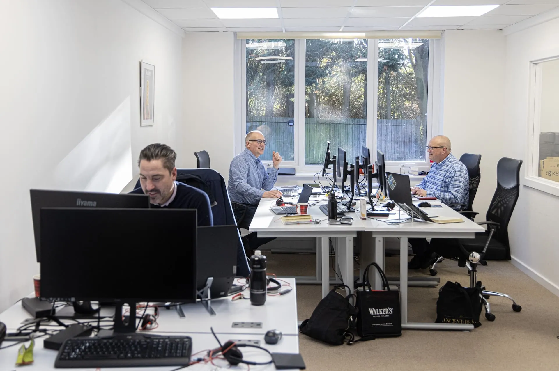 Serviced office with large windows at Index House, Ascot, one of the rooms that works out at about £400 per person a month